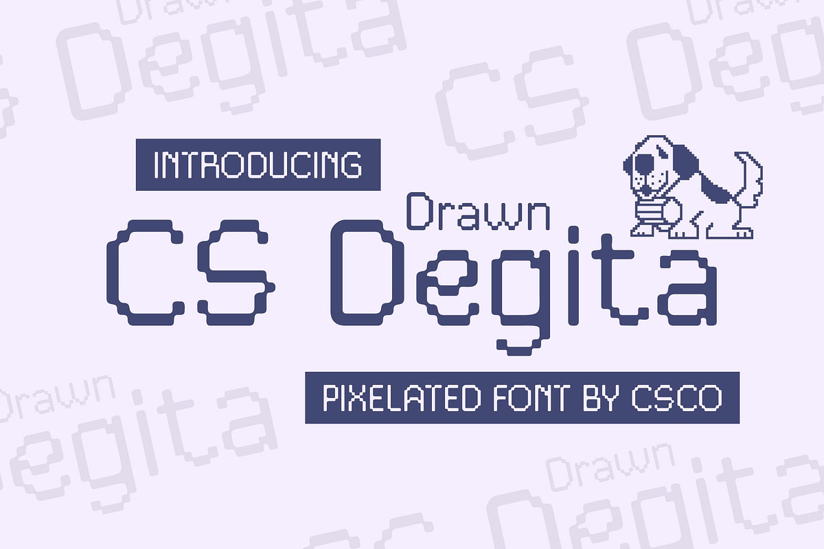 CS Degita Drawn, a Sans Serif Font by Craft Supply Co. (Photo 1 of 8)
