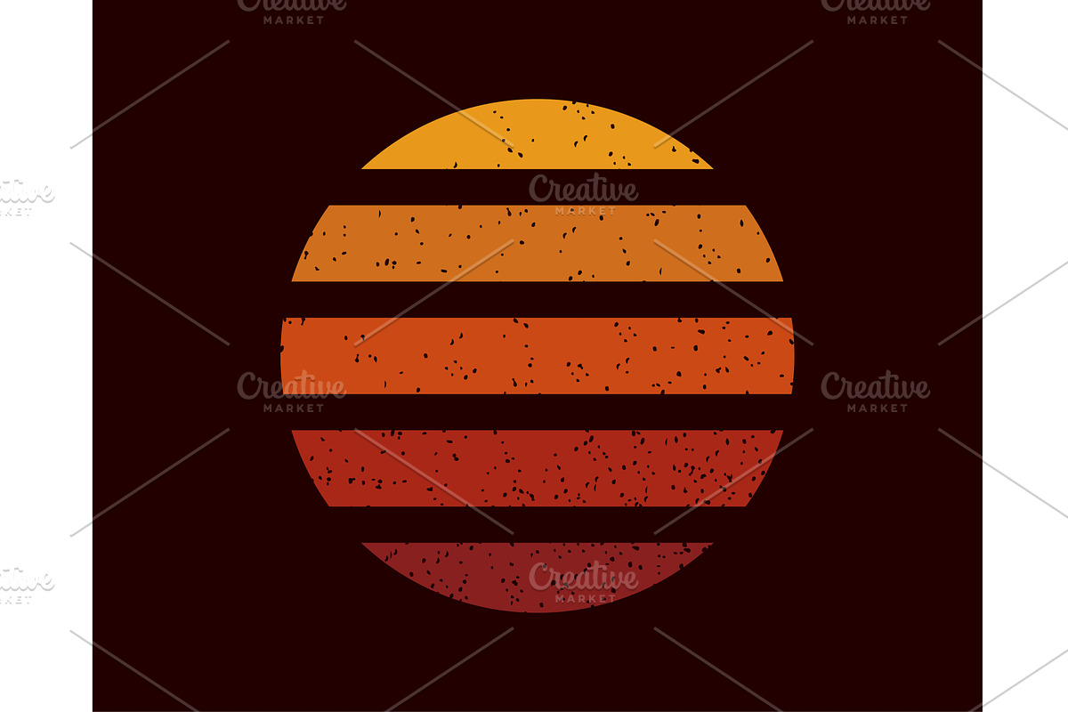 70 s Retro Seamless rainbow stripes, an Illustration by UP-Studio