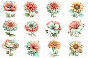 Whimsical Spring Flower clipart, an Illustration by Designworld (Thumbnail 3 of 8)