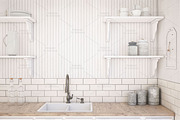 Interior Mockup, Country Kitchen, a Product Mockup by Designed By Gorovaya (Thumbnail 4 of 5)