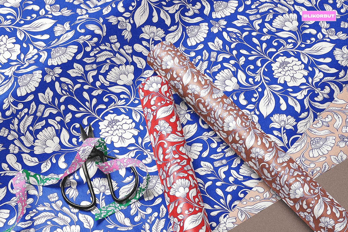 Orient Ornament Floral Pattern, a Pattern Graphic by likorbut (Photo 10 of 14)
