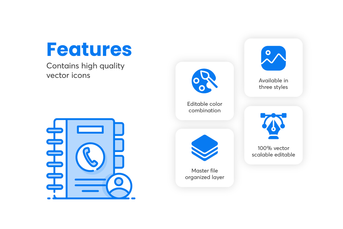 File and Folders Icons, an Outline Icon by Brickclay (Photo 4 of 7)