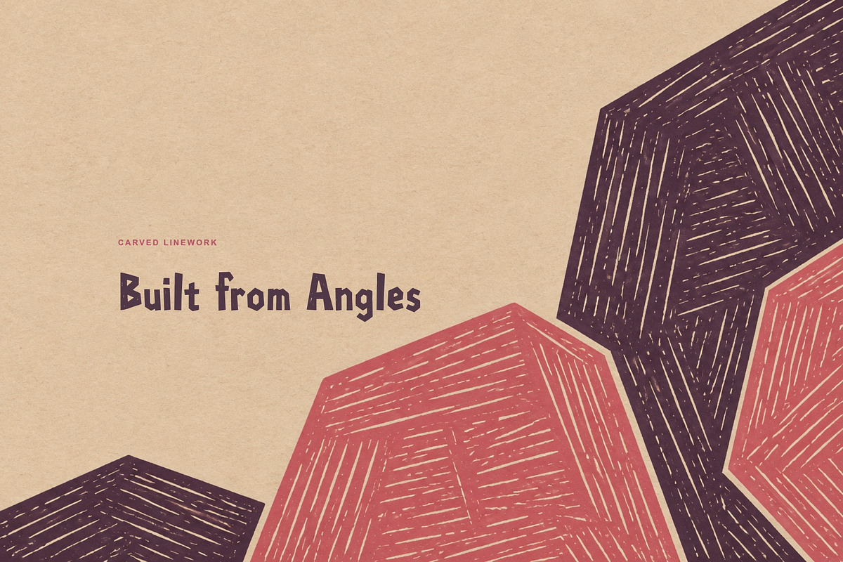 Kharvane Faceted Carved Display Font, a Blackletter Font by Graphic Spirit (Photo 6 of 8)