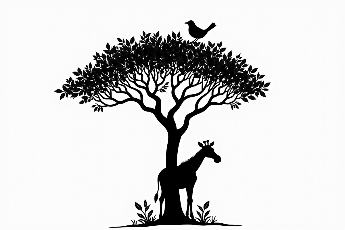 Giraffe Silhouette Vector design, an Illustration by Amazin_art (Photo 12 of 21)