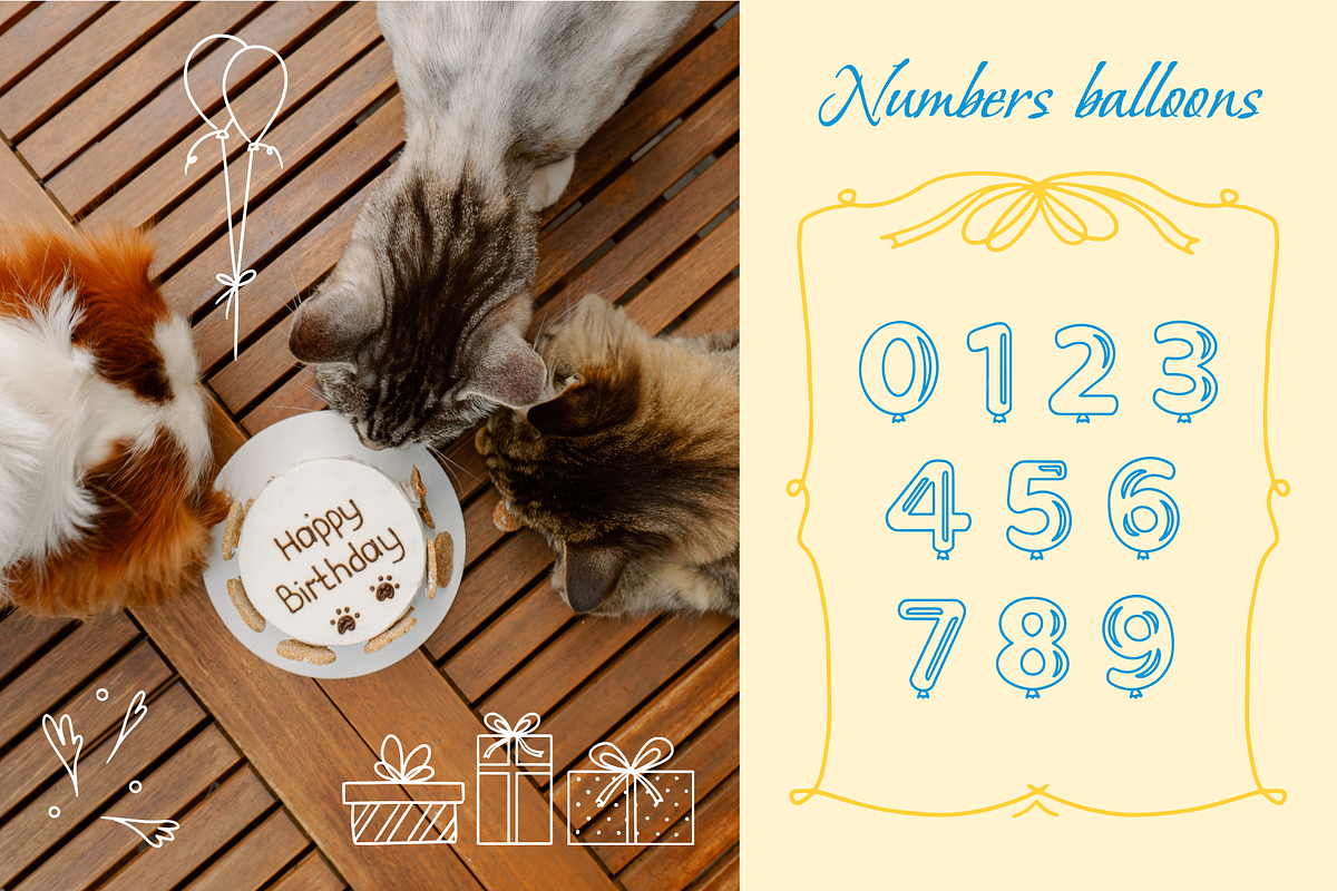 Birthday Party Graphics & Photos, an Object Illustration by ApollinariaManko (Photo 5 of 14)