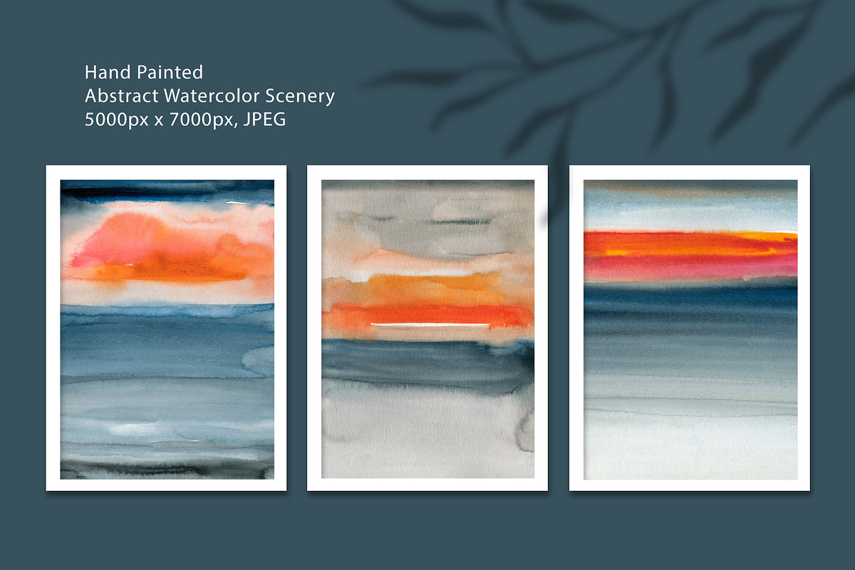 About Sunset, Watercolor Scenery, a Background Graphic by Marmoris.Arts (Photo 15 of 17)
