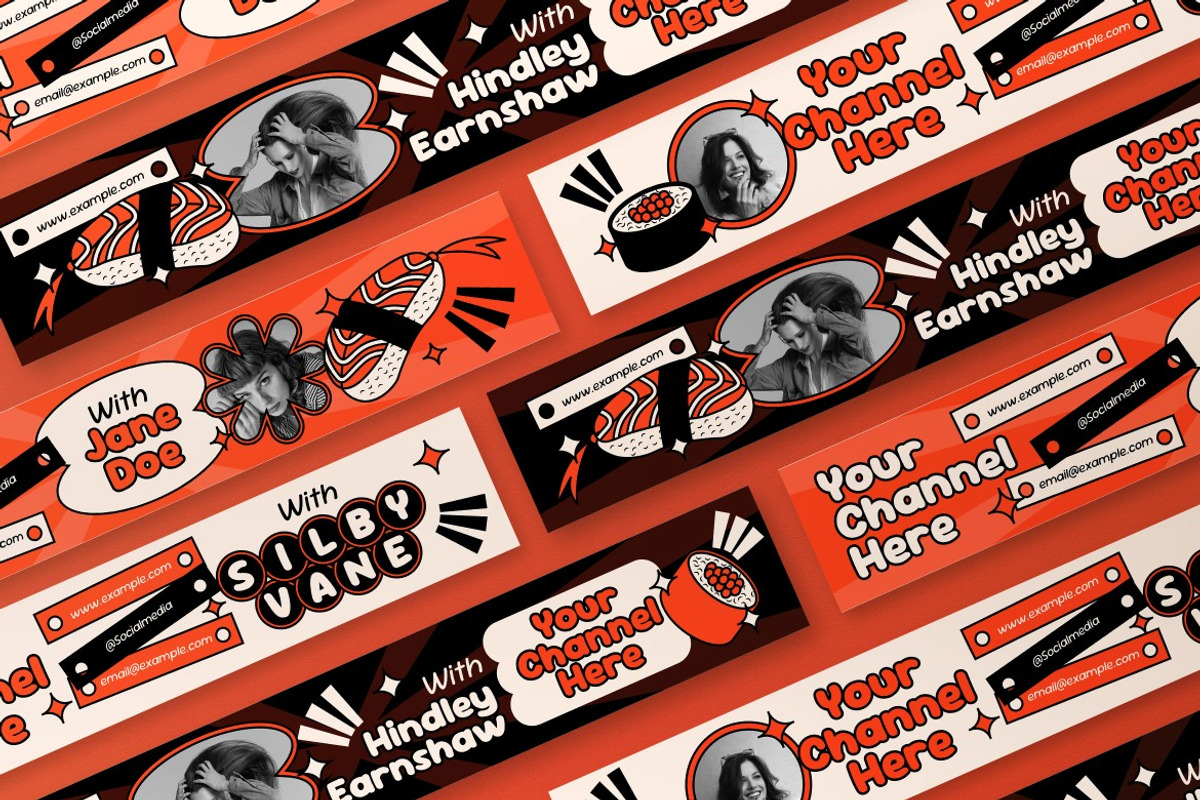 Beige Japanese Food Youtube Cover, a Social Media Template by graphicook (Photo 3 of 3)