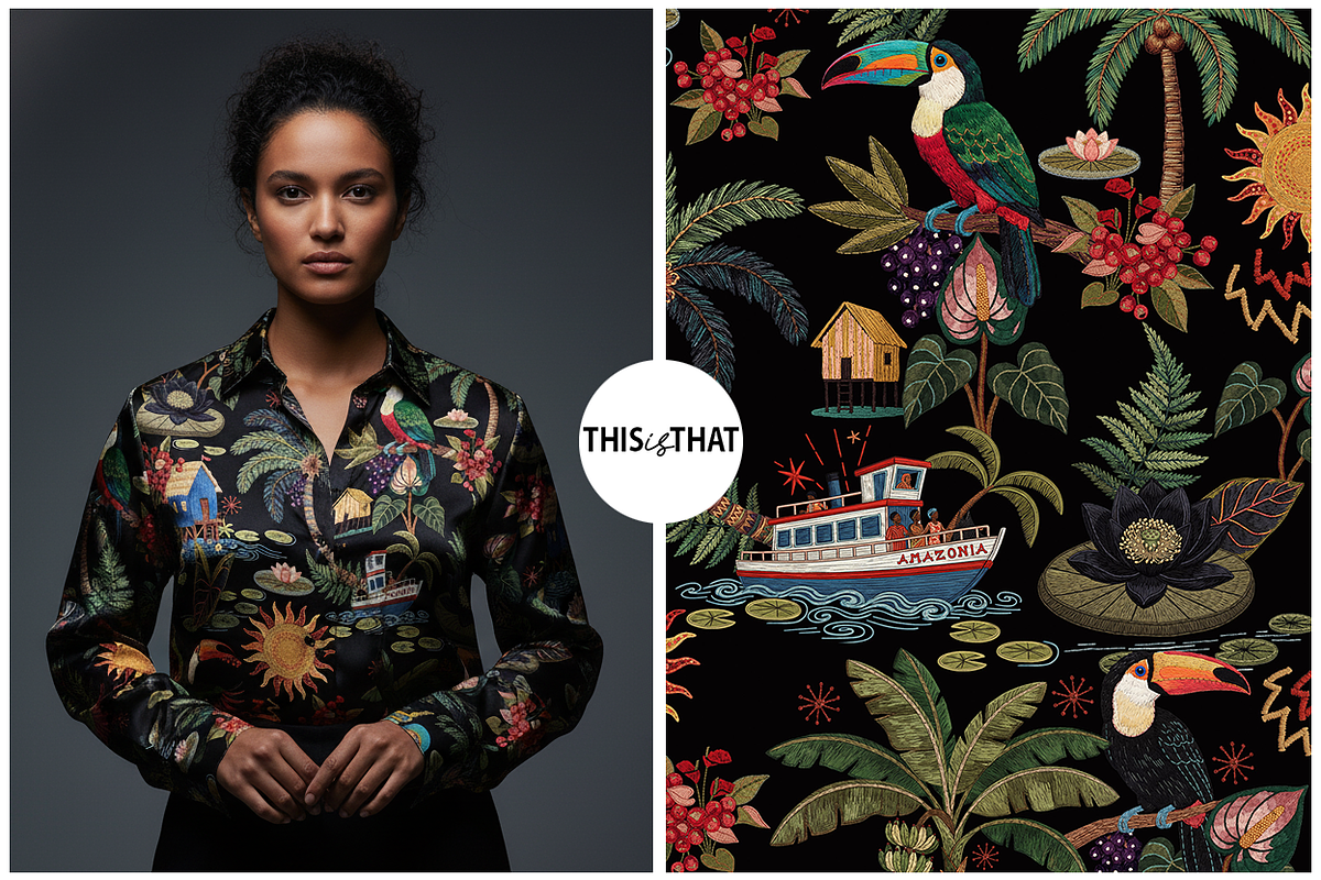 Jungle Tropical & Abstract Folk Art, a Pattern Graphic by Luiz da Rolt Grathwohl (Photo 3 of 10)