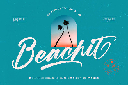 Beachit Bold Brush Font