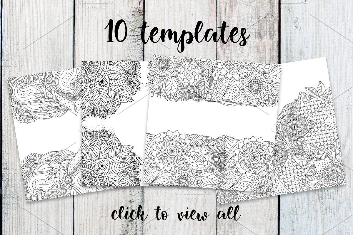 Boho Black&white Set, a Pattern Graphic by Marina Demidova (Photo 3 of 7)