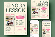 Yoga Class Flyer, a Flyer Template by Creativestoree (Thumbnail 1 of 5)