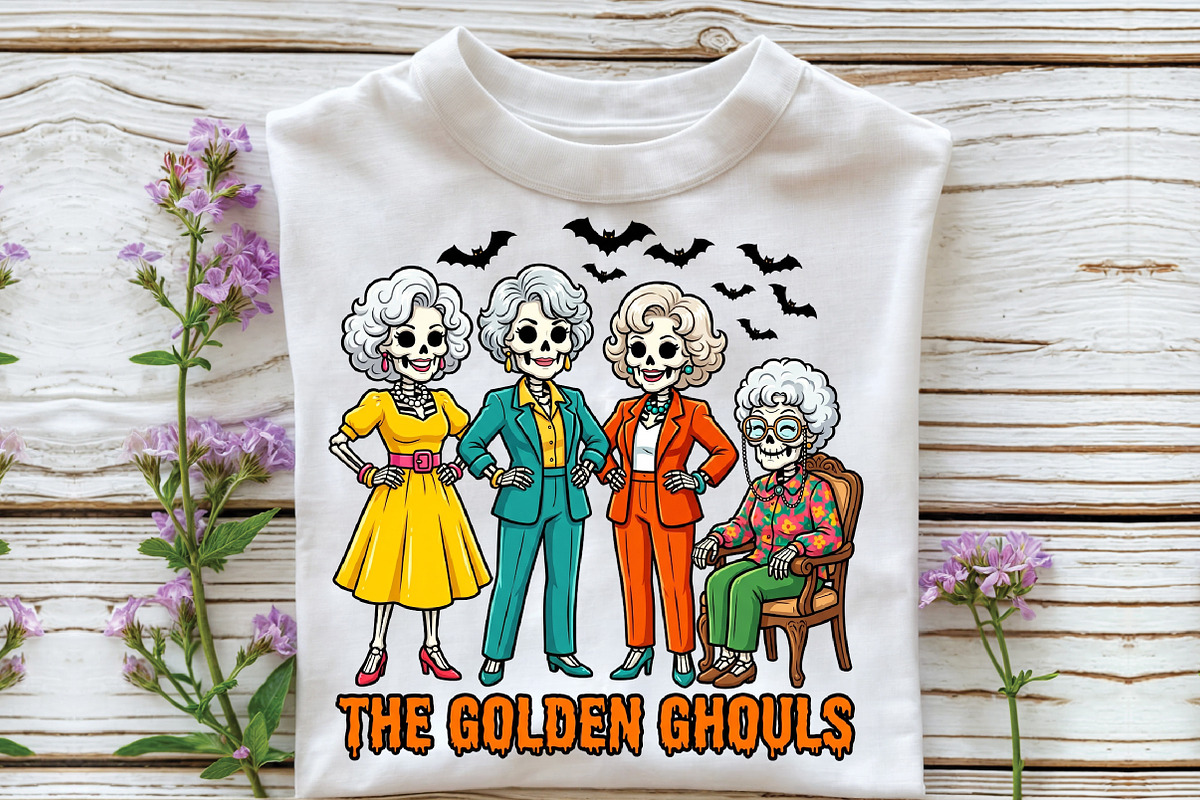 The Golden Ghouls Girls Halloween, a Work Illustration by CraftArtStudio (Photo 2 of 4)
