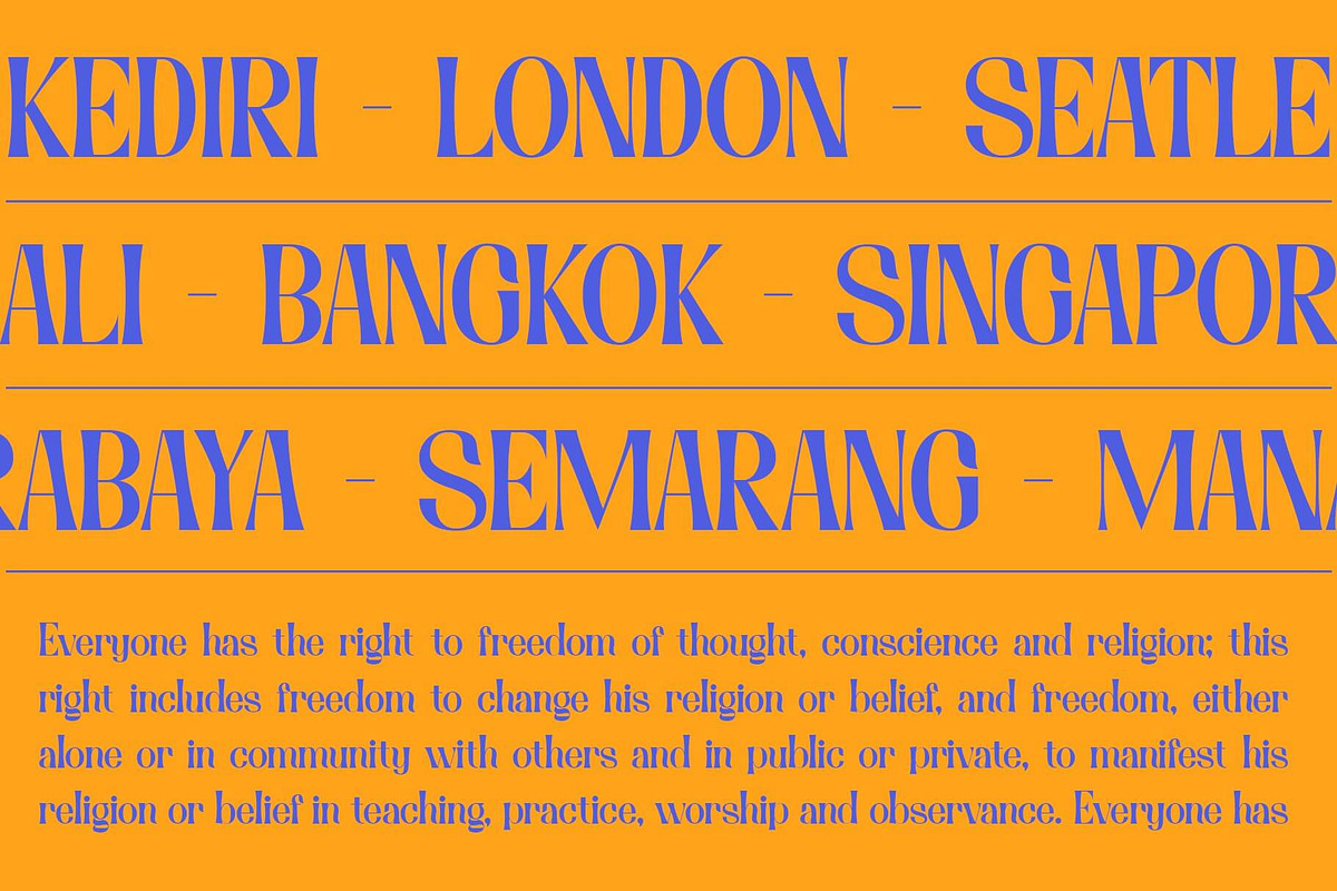 Holagen - A Decorative Display Font, a Handwritten Font by Koplexs Studio (Photo 5 of 10)