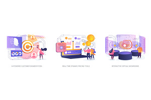 AI and AR,VR for Marketing abstract, a Technology Illustration by Visual Generation