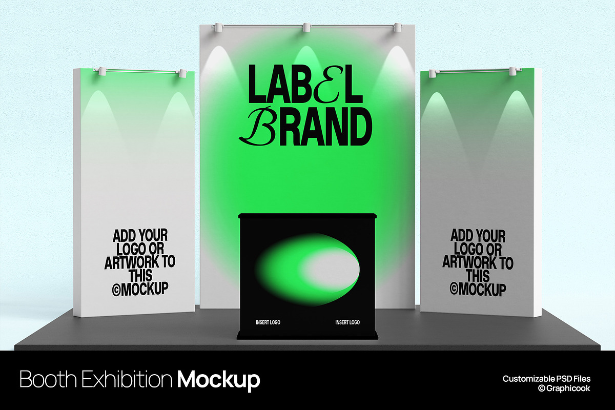 Booth Exhibition Mockup, a Mockup by graphicook (Photo 1 of 4)