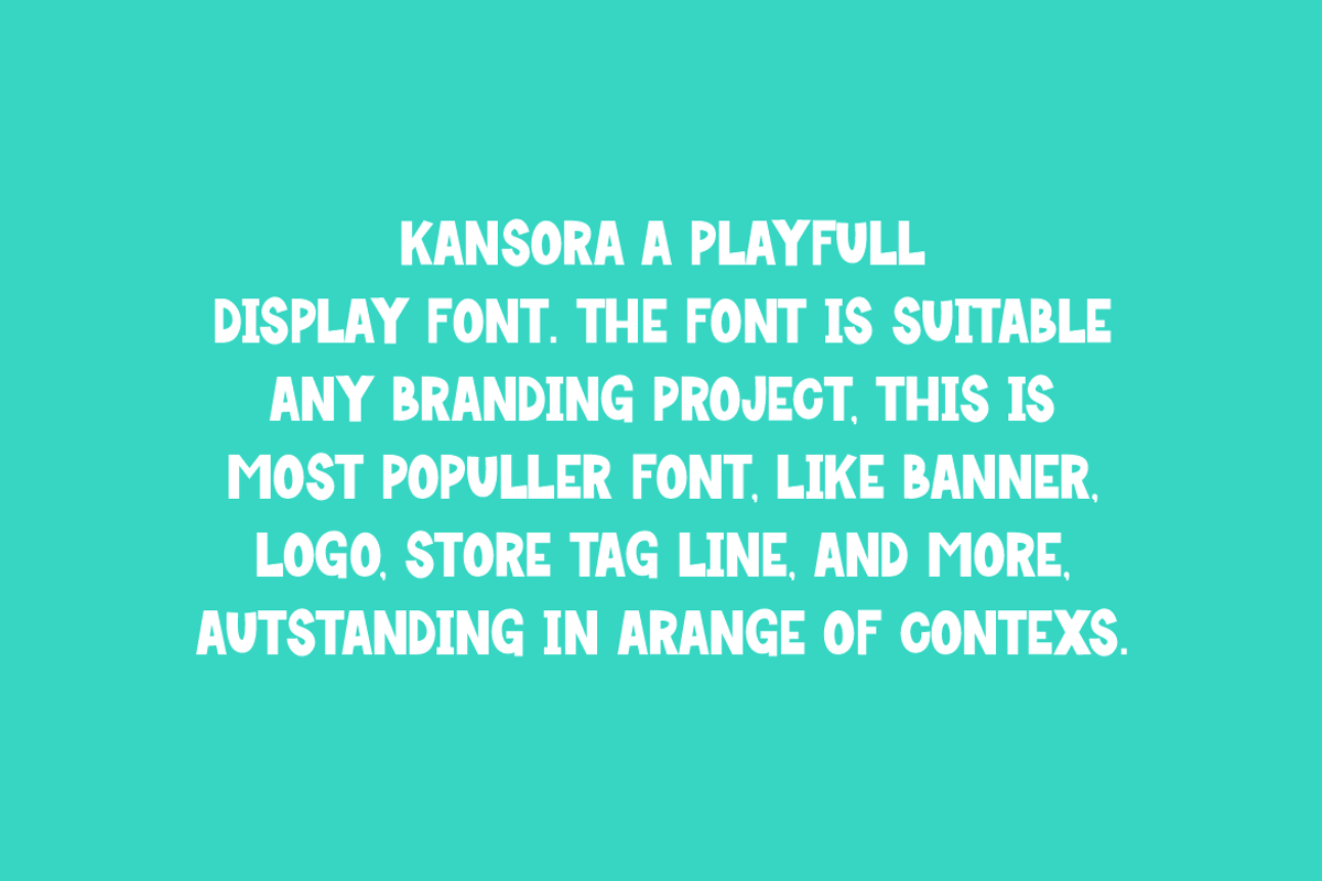 Kansora - Comic Font, a Sans Serif Font by Iqsiart Studio (Photo 3 of 6)