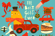 Cute Cartoon Set With Santa Claus, an Object Illustration by Maria Starus (Thumbnail 3 of 3)