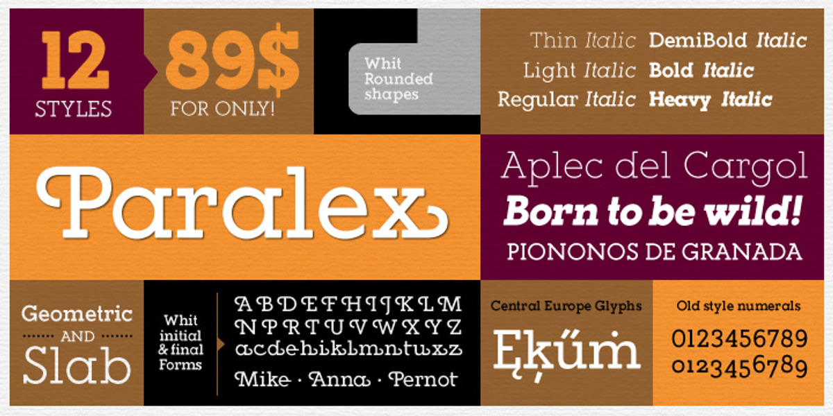 Paralex, a Slab Serif Font by Tipo Pépel (Photo 1 of 8)