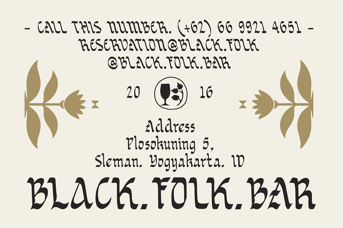 SFC SORTVANE, a Blackletter Font by Skilline Supply Co. (Photo 2 of 8)