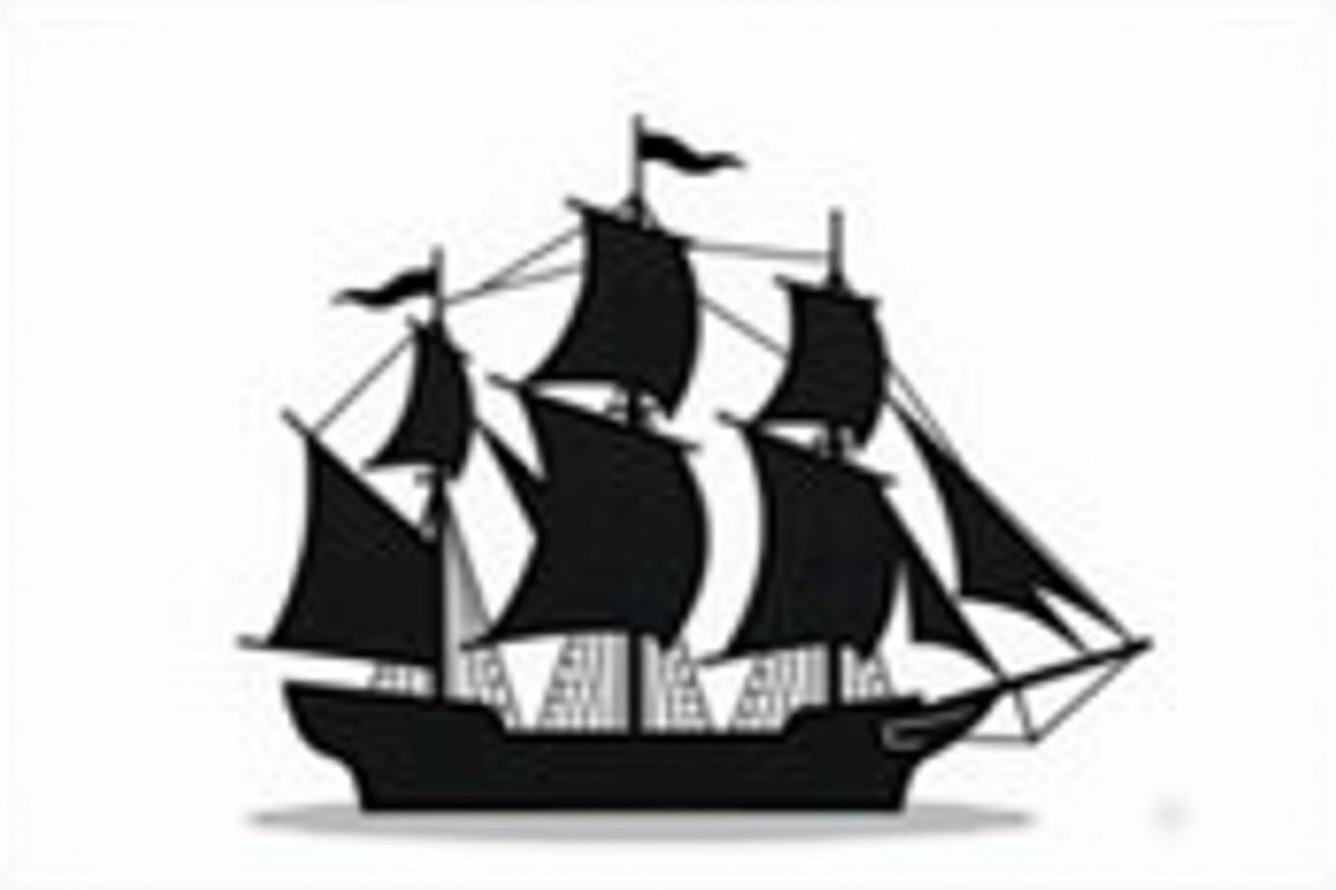 10 Classic Sailing Ship Vector Bundl, an Object Graphic by balal (Photo 9 of 11)