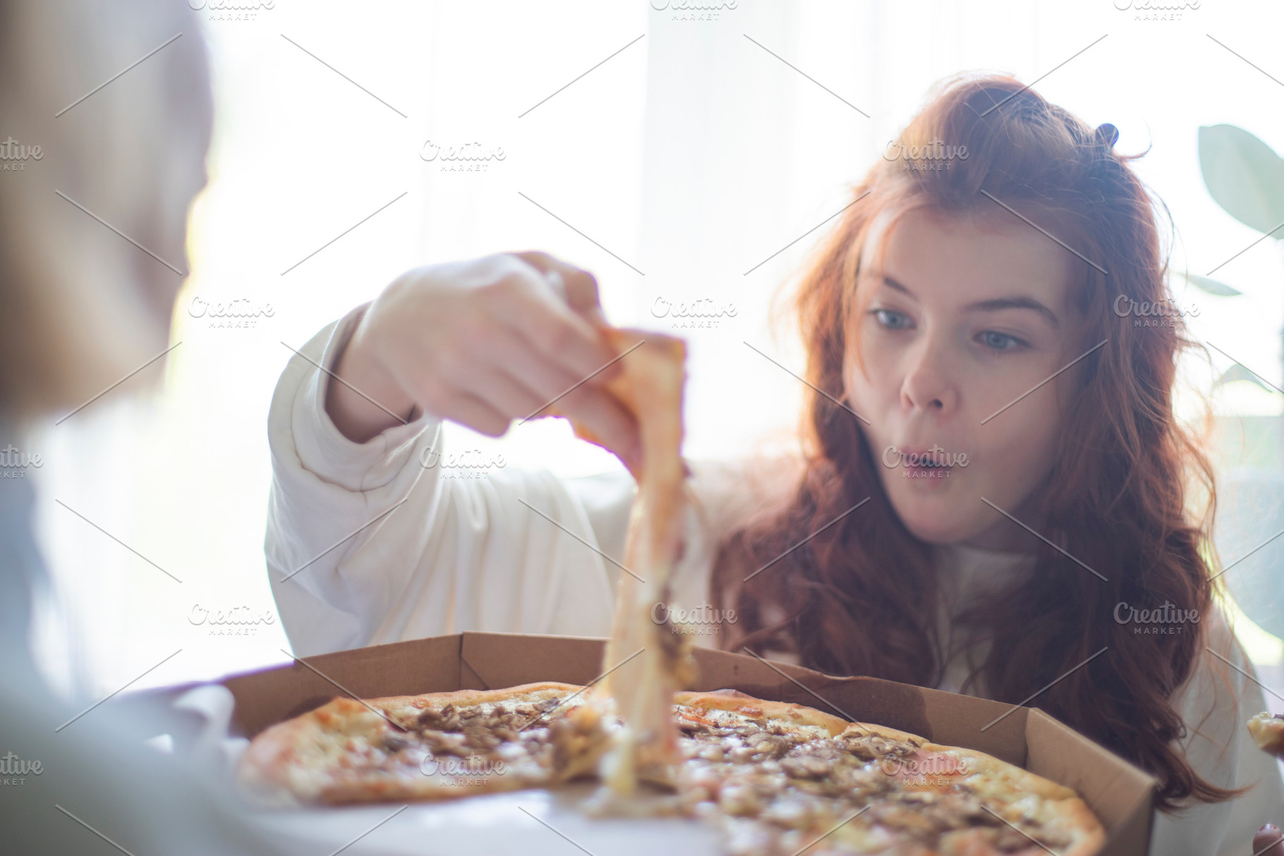 Teen girl eating pizza, a Photo by Pictures for you!!!!!!!!!