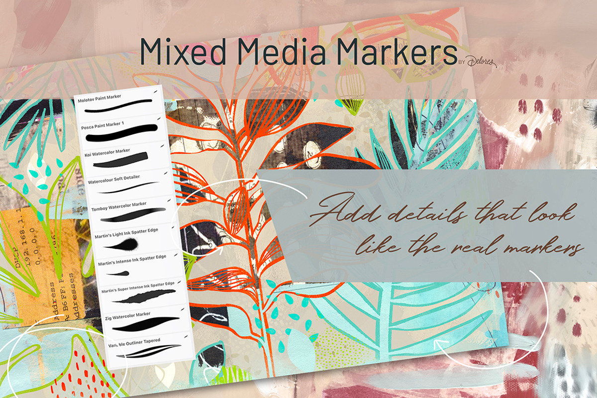 Massive Art Journalling Bundle, a Brushes & More by DeloresArt (Photo 7 of 28)