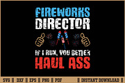 Fireworks Director If I Run Cut SVG, an Illustration by Handy Arts Studio (Thumbnail 1 of 3)