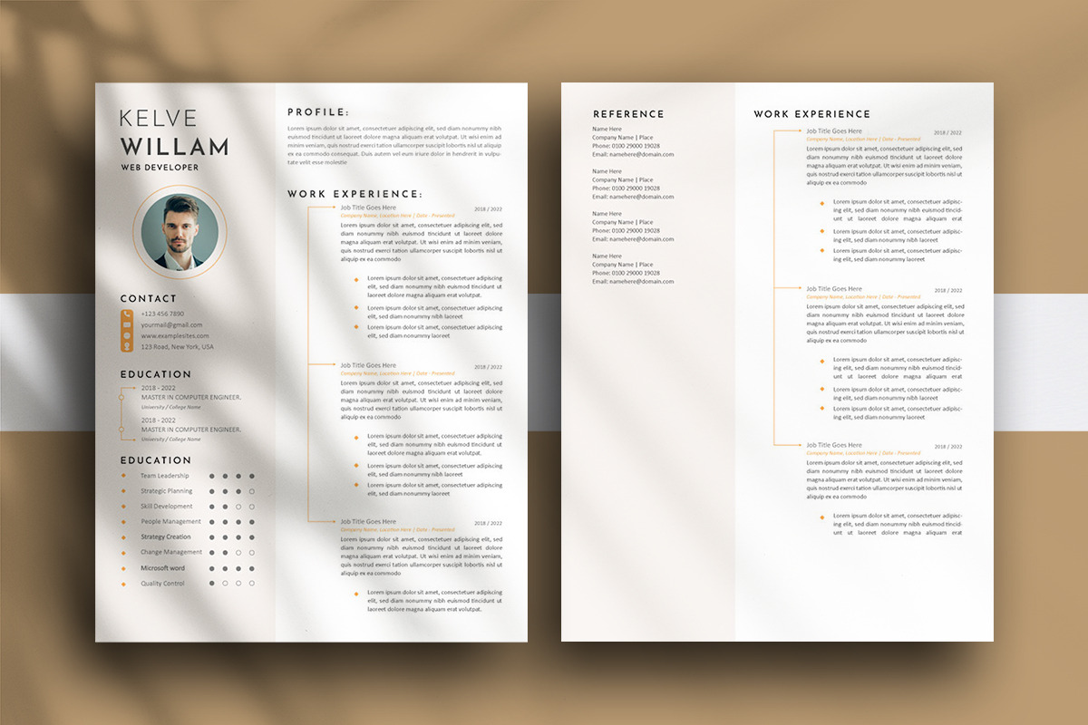 Minimalist resume template, a Resume Template by paulresume (Photo 2 of 4)