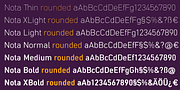 Nota-Rounded, a Sans Serif Font by Wiescher-Design (Thumbnail 3 of 7)