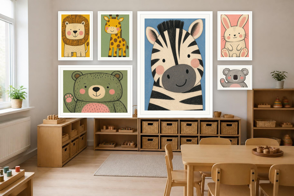 Minimalist nursery wall art, a Background Graphic by digital.incubator.yum (Photo 1 of 6)