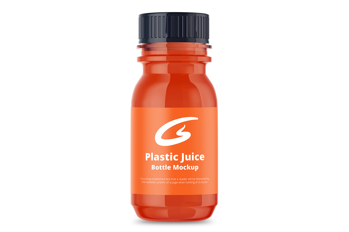 Plastic Juice Bottle Mockup, a Product Mockup by GraphicsPixel (Photo 3 of 3)