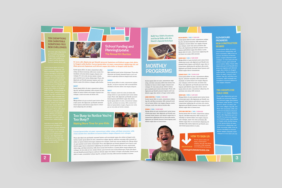Preschool Newsletter Template, a Magazine Template by StockLayouts (Photo 2 of 4)