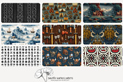 80 Viking seamless pattern, a Pattern Graphic by Poppy Lane Studio (Thumbnail 9 of 11)