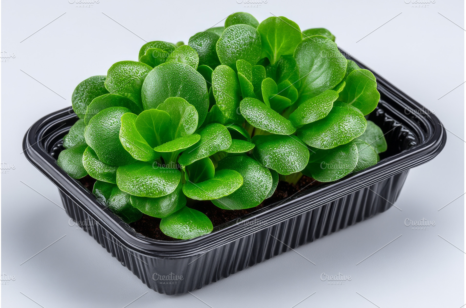 A container of microgreens, veggies, a Food & Drink Photo by ZinetroN