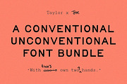 Taylor Penton Bundle I, a Sans Serif Font by Off The Rack © (Thumbnail 1 of 3)