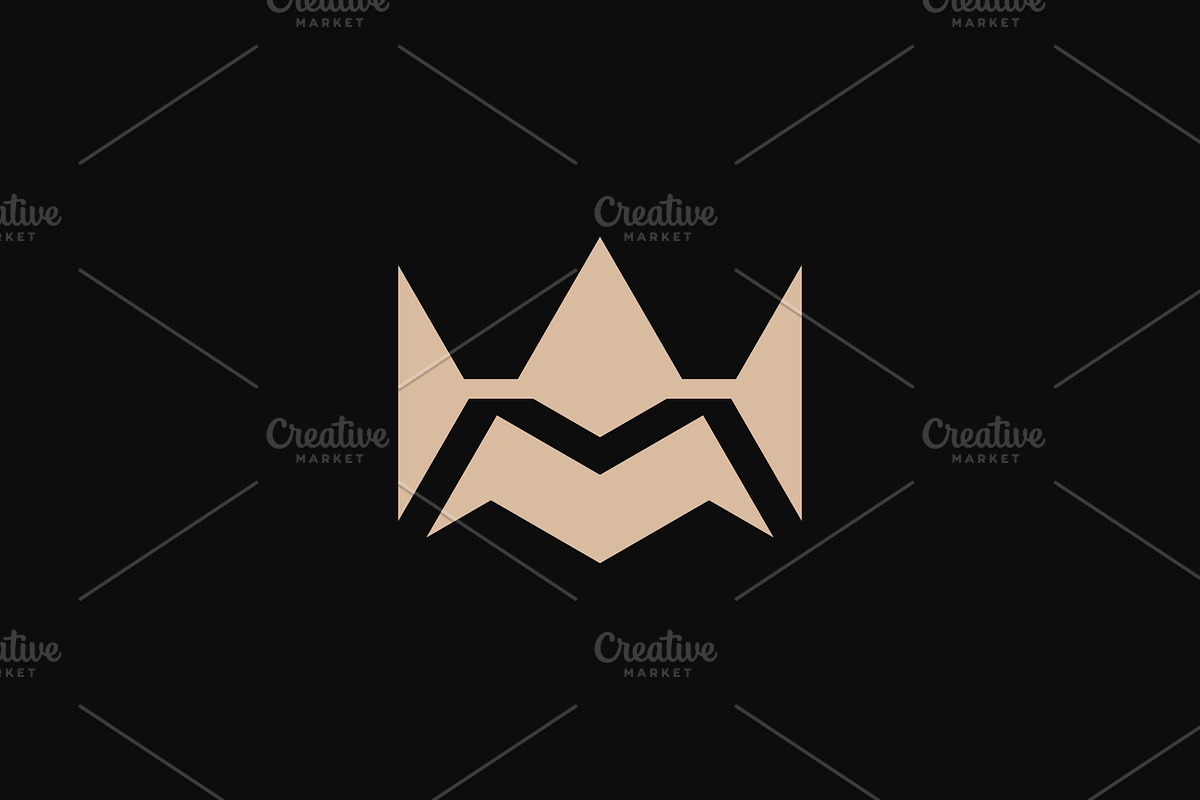letter M abstract crown logo, a Branding & Logo Template by Rasagama Studio