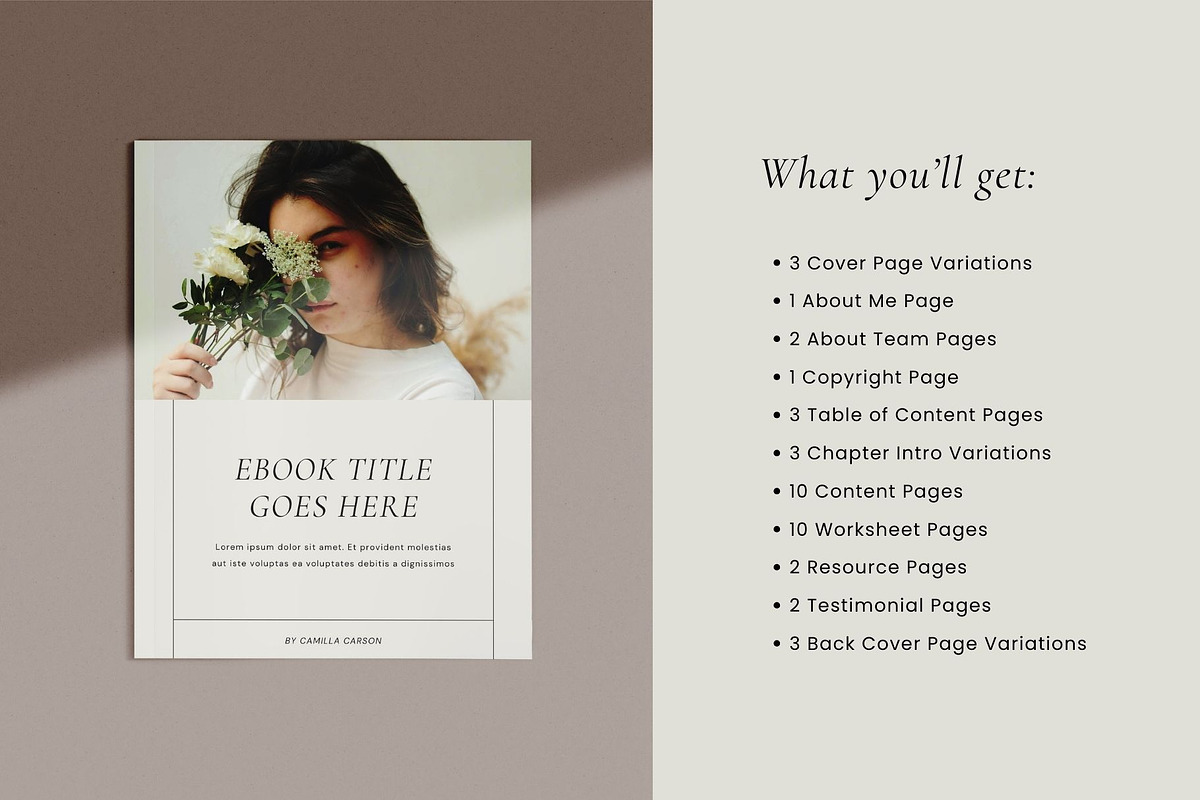 Workbook Canva Template | Subtle, a Print Template by BoldNStudio (Photo 2 of 10)