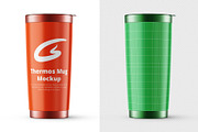 Thermos Mug Mockup, a Cups & Container Mockup by GraphicsPixel (Thumbnail 2 of 3)