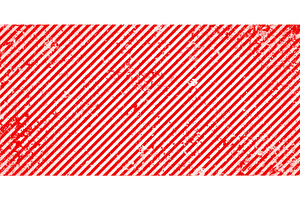 Warning sign with red and white
