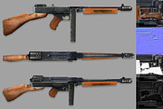 Thompson Submachine Gun, an Object 3D Model by Beatheart Creative Studio (Thumbnail 3 of 7)