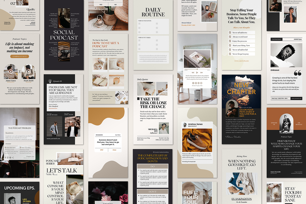 Instagram Podcast Expert CANVA, a Social Media Template by Analogi Studio (Photo 9 of 16)