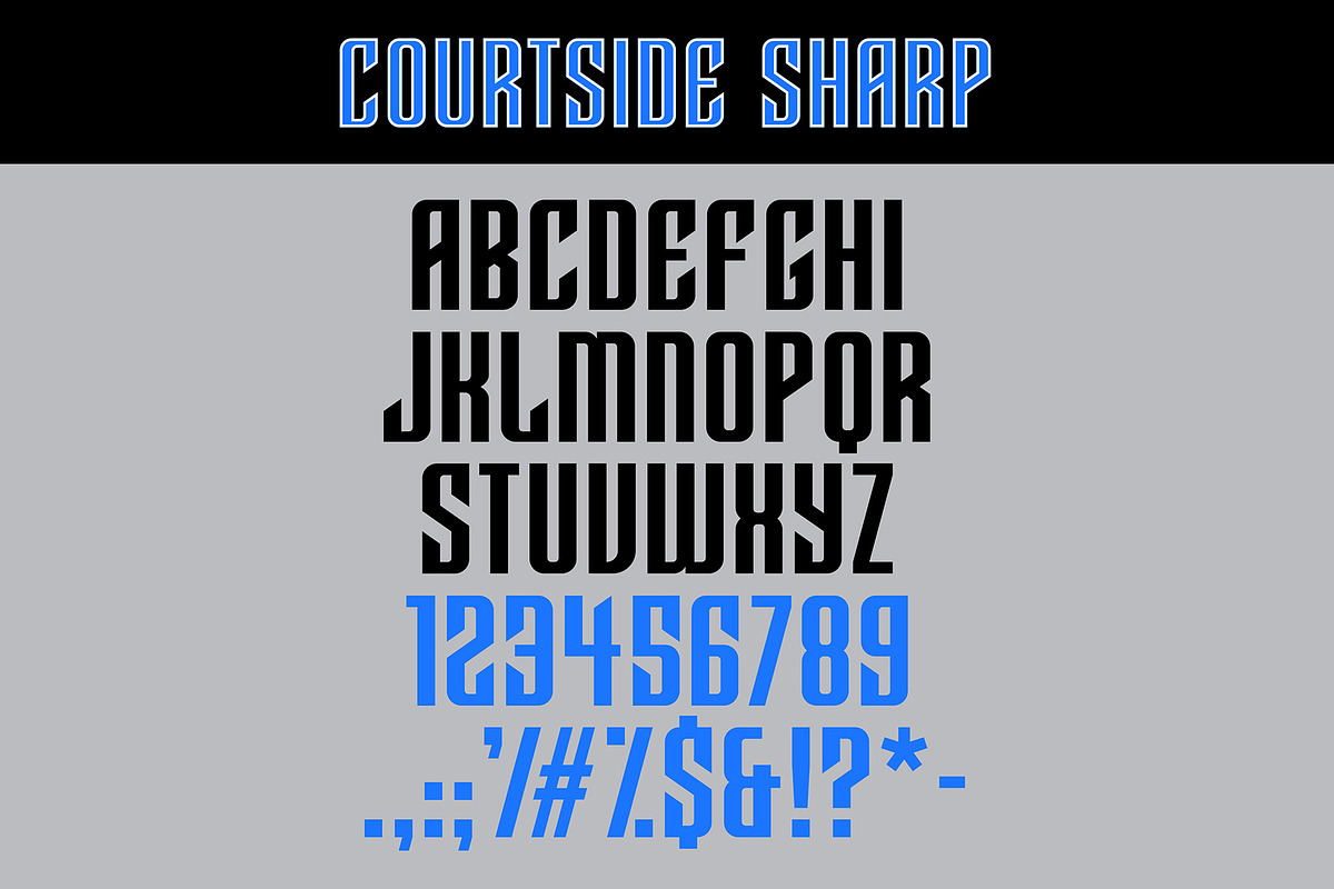 Courtside Typeface, a Font by MightySHORT (Photo 5 of 7)