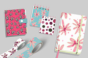 Decorative flowers - 7 patterns, a Pattern Graphic by FER by Ekaterina Kazakova (Thumbnail 7 of 7)