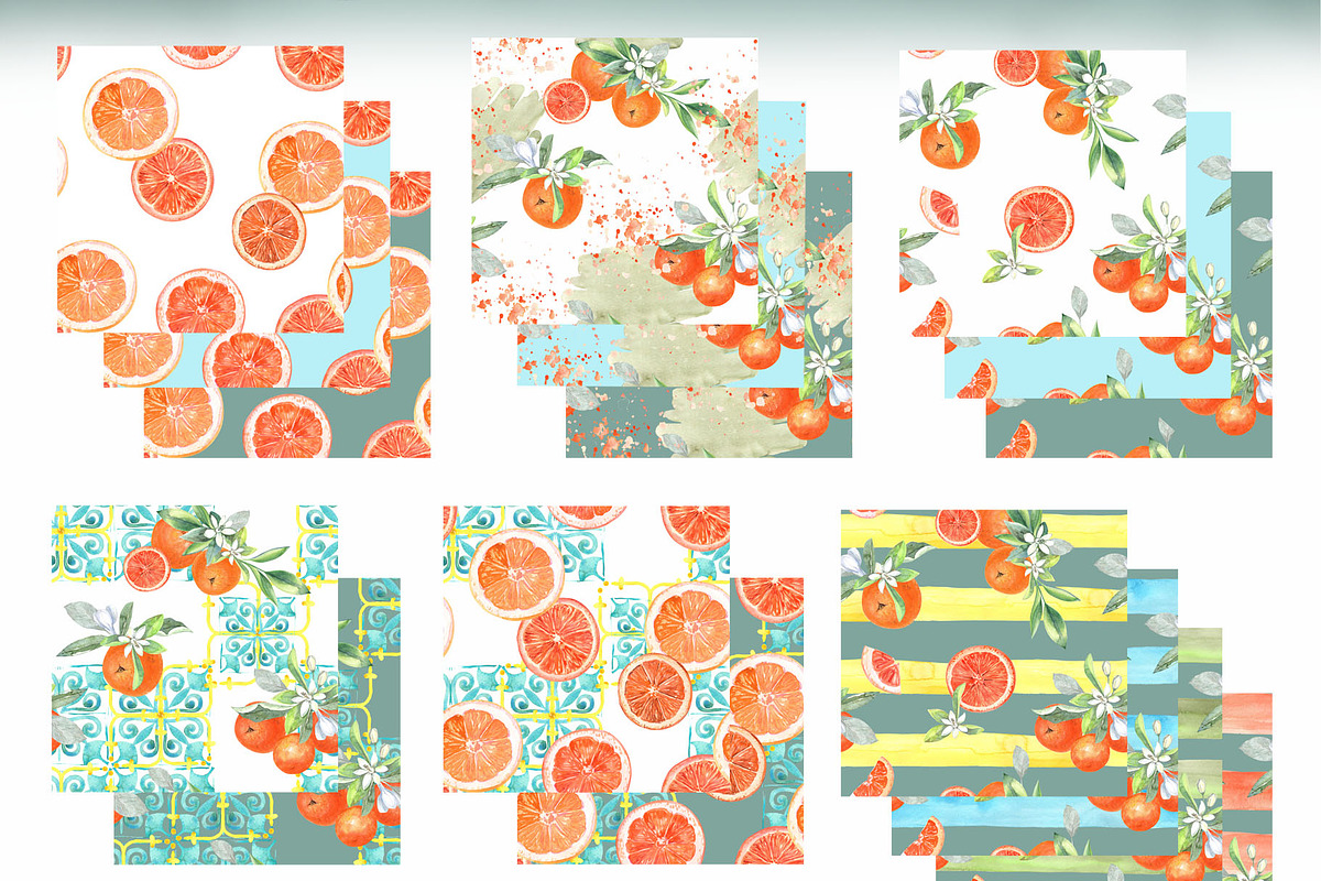 Watercolor Oranges, an Illustration by JennyColorArt (Photo 11 of 13)