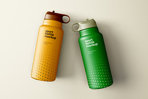 Sport Water Bottle Mockup