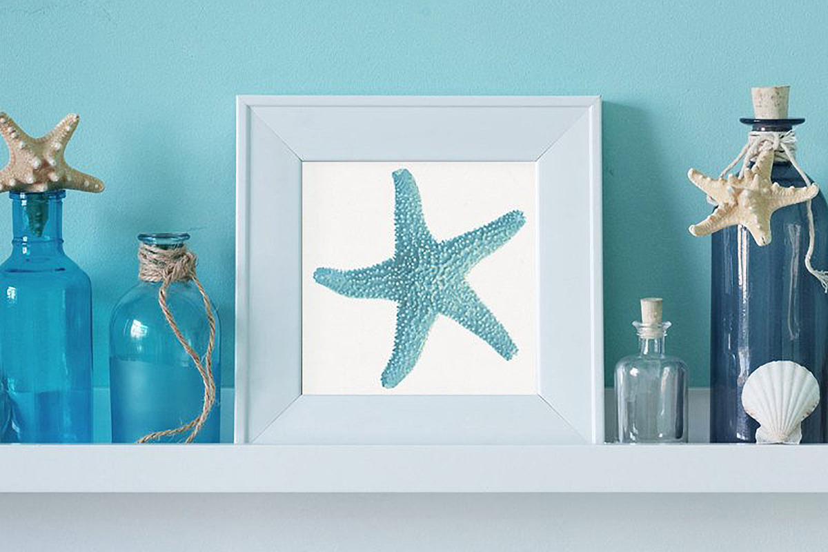 Blue Starfish Illustration, a Decorative Illustration by Digital Art Downloads (Photo 3 of 3)