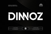 Dinnoz || Futuristic Sans Serif Font, a Sans Serif Font by Ermedia Studio (Thumbnail 1 of 10)