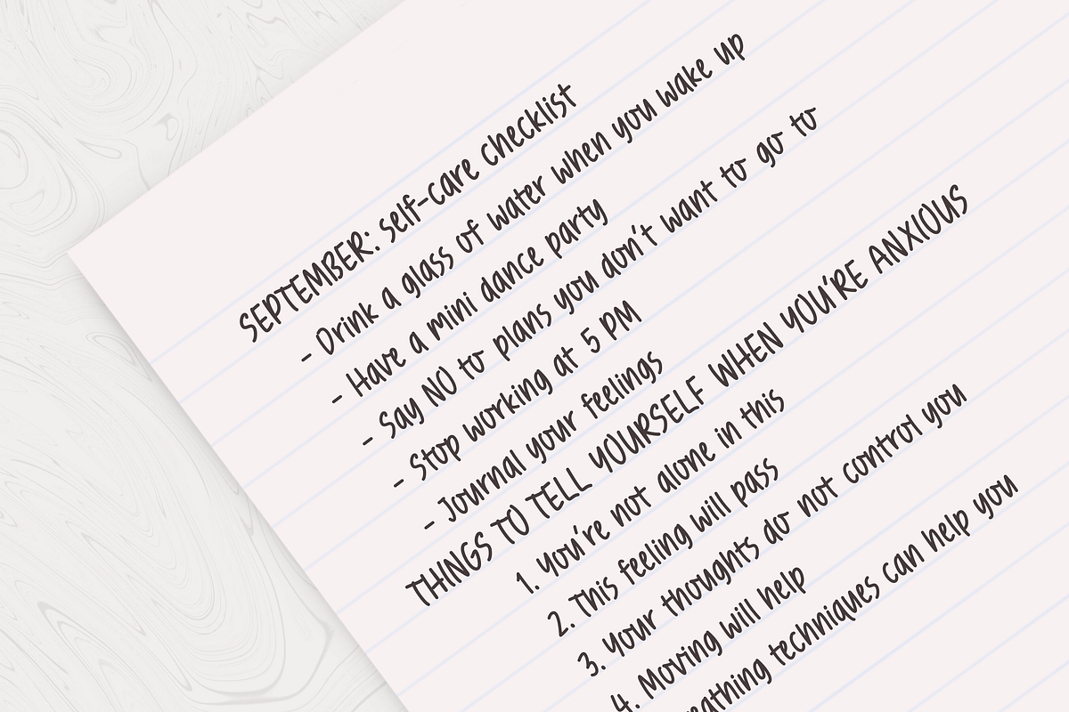 Sunday Project - handwriting font, a Handwritten Font by jyllyco (Photo 6 of 7)