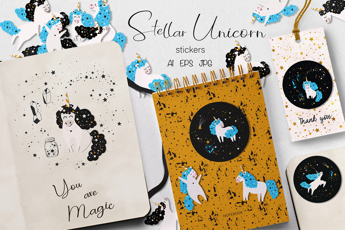 Stellar Unicorn, an Illustration by Lidiebug (Photo 3 of 4)