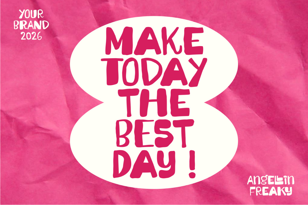 Angellin Freaky A Ugly Playful Font, a Handwritten Font by Afkari Studio (Photo 6 of 10)